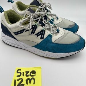 Men's Teal and White Athletic Shoes